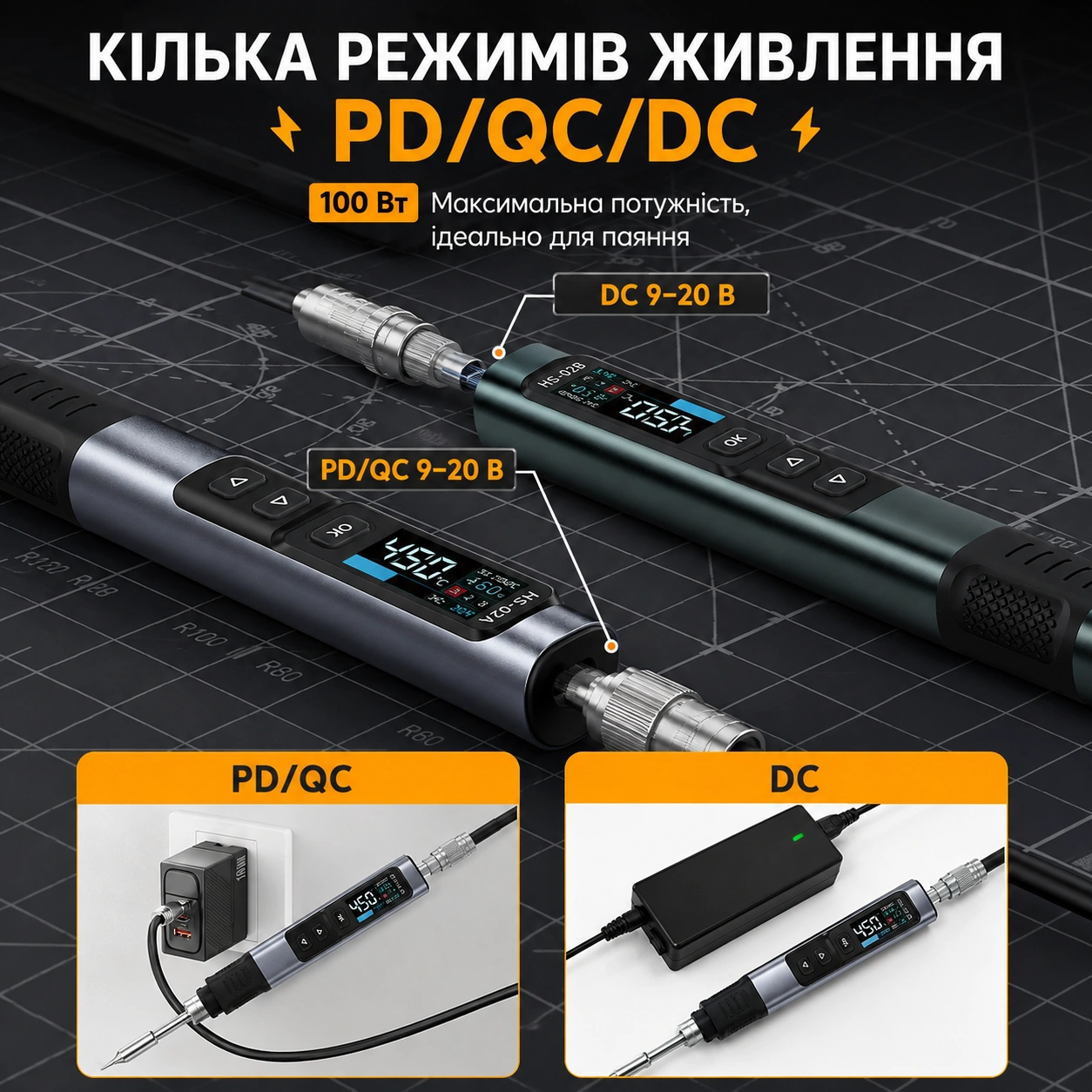 FNIRSI HS-02A Розумний портативний паяльник